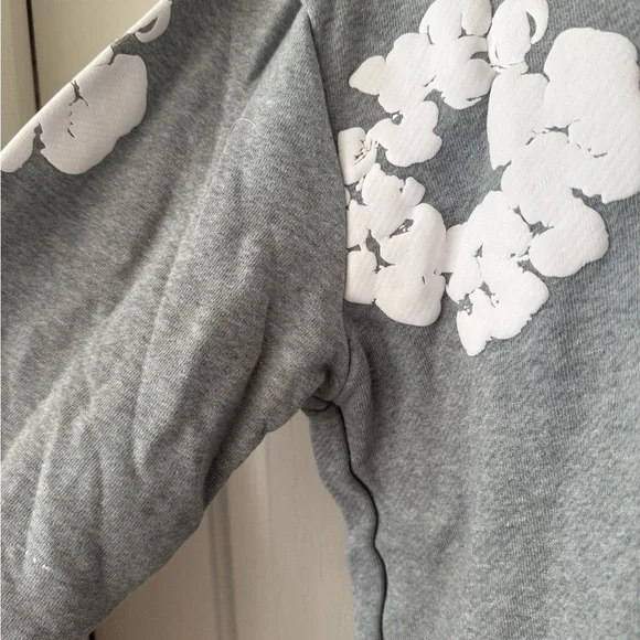 Cozy Gray Denim Tears Hoodie - Picture 2 of 5